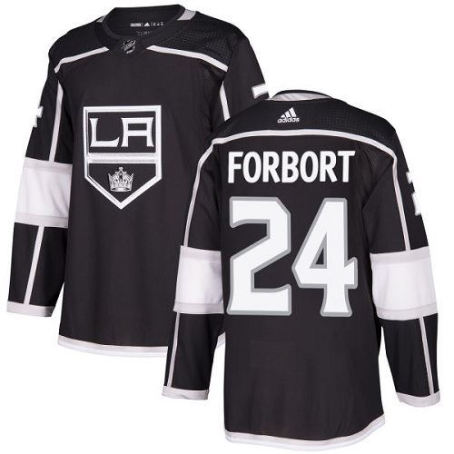 Adidas Men Los Angeles Kings #24 Derek Forbort Black Home Authentic Stitched NHL Jersey